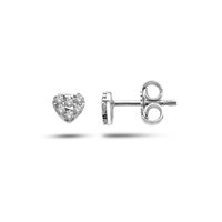Orecchini Ambrosia Donna DEA DELL'AMORE in Oro bianco Zircone AOZ495 - AOZ495